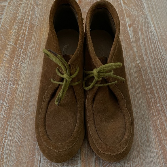 Chukka leather bootie Wedges sz 9 - Picture 4 of 12